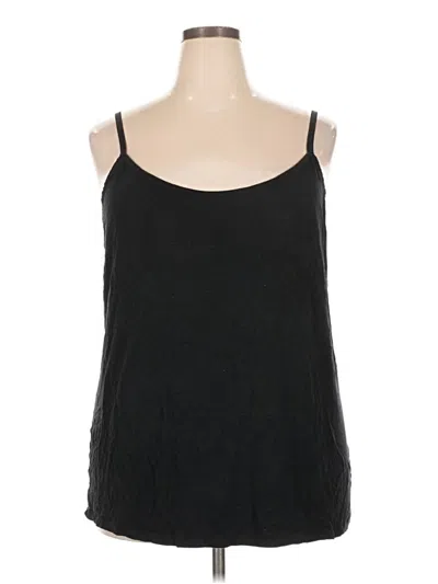 Pre-owned Ava & Viv Tank Top Black Strapless Neckline Tops
