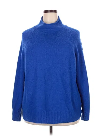 Pre-owned Ava & Viv Turtleneck Sweater In Blue