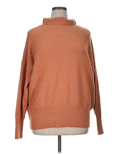 Pre-owned Ava & Viv Turtleneck Sweater In Brown