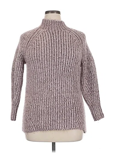 Pre-owned Ava & Viv Turtleneck Sweater In Gray