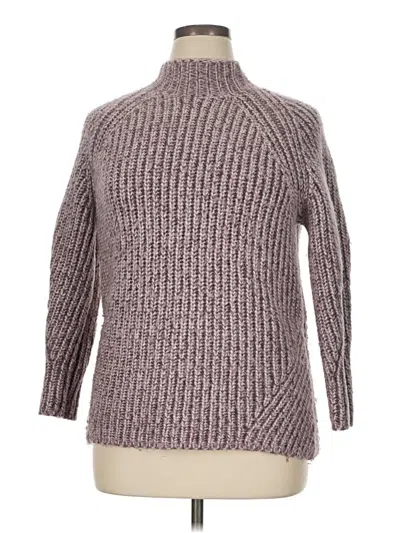 Pre-owned Ava & Viv Turtleneck Sweater In Gray
