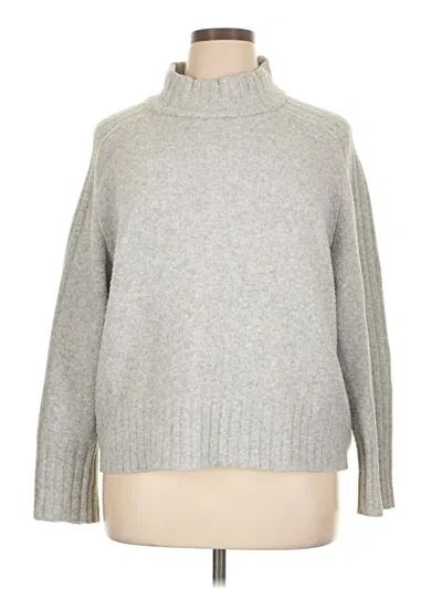 Pre-owned Ava & Viv Turtleneck Sweater In Gray