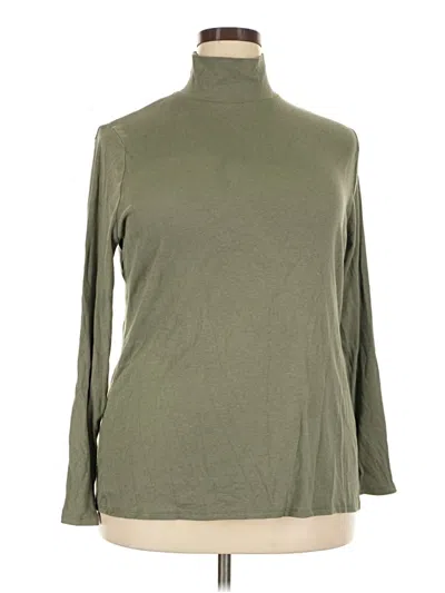 Pre-owned Ava & Viv Turtleneck Sweater In Green