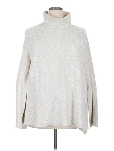 Pre-owned Ava & Viv Turtleneck Sweater In Silver