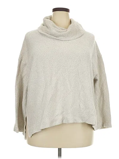 Pre-owned Ava & Viv Turtleneck Sweater In Silver