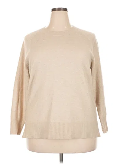 Pre-owned Ava & Viv Turtleneck Sweater In Tan
