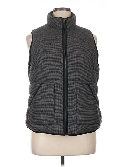 Pre-owned Ava & Viv Vest In Gray