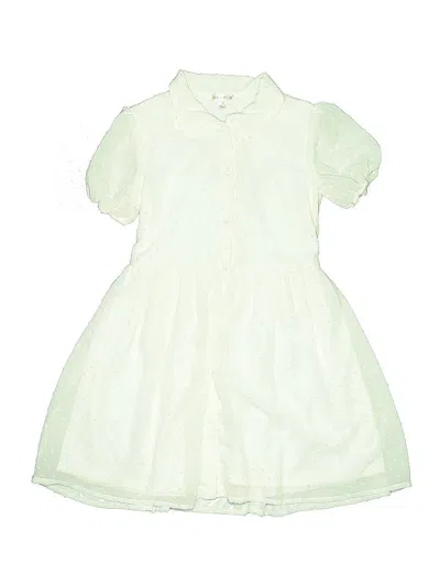 Pre-owned Ava & Yelly Kids' Dress In White