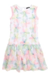 AVA & YELLY AVA & YELLY KIDS' 3D FLORAL DRESS
