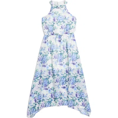 Ava & Yelly Kids' Halter Neck Maxi Dress