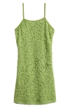 Ava & Yelly Kids' Ruffle Slipdress In Dark Sage