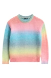 Ava & Yelly Rainbow Stripe Sweater In Multi