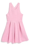 Ava & Yelly Rib Stripe Skater Dress