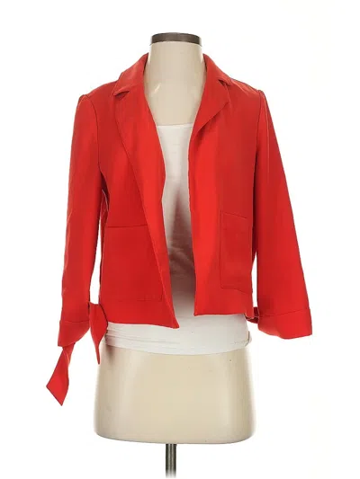 Pre-owned Ava Blazer Jacket In Red