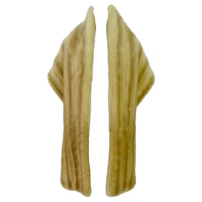 Pre-owned Ava Blonde Mink Fling In Brown