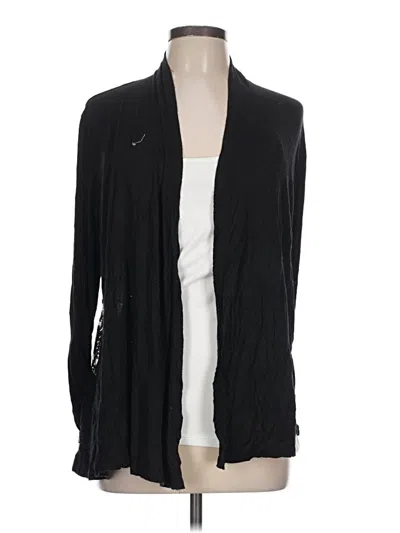 Pre-owned Ava James Cardigan Sweater In Black