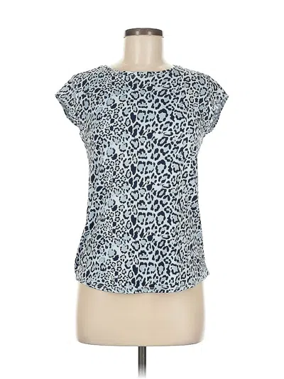 Pre-owned Ava James Short Sleeve T-shirt In Blue