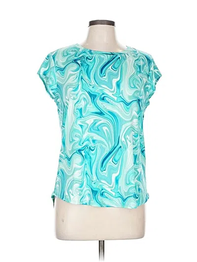 Pre-owned Ava James Short Sleeve T-shirt In Blue