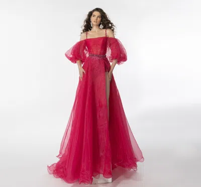 Ava Presley 28556 Formal Beaded Prom Long Dress In Pink