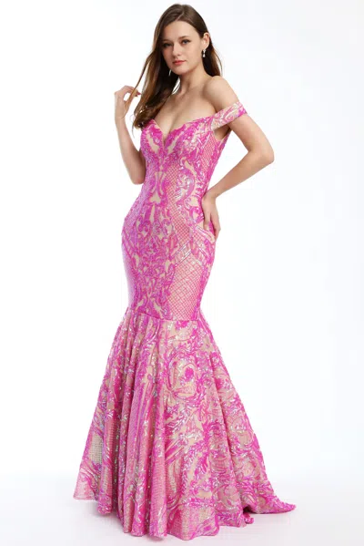 Ava Presley 35754 Sequin Long Formal Mermaid Prom Dress