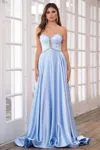 Ava Presley 39236 Long Formal Evening Prom Gown In Blue