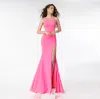 Ava Presley 39237 Long Fitted Formal Evening Prom Dress In Pink