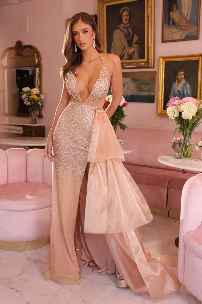 Ava Presley 40064 Long Beaded Formal Tiered Prom Dress