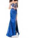 Ava Presley Sequin Gown With Sweetheart Neckline In Royal In Blue