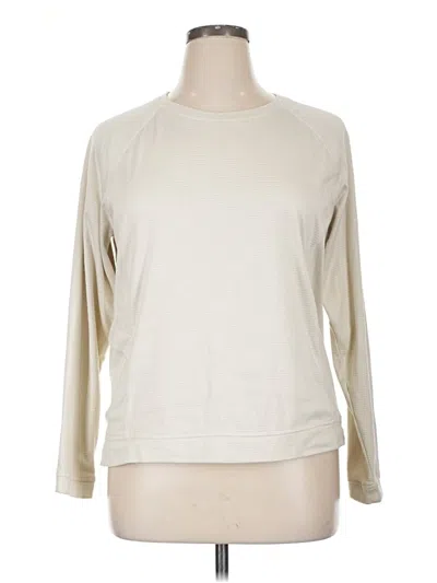 Pre-owned Avalanche 3/4 Sleeve T-shirt In Ivory