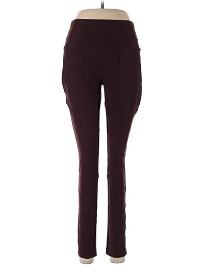Pre-owned Avalanche Active Pants In Burgundy