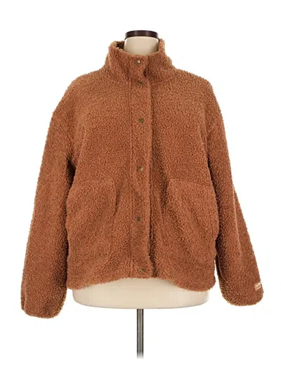 Pre-owned Avalanche Faux Fur Jacket In Brown
