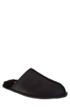 Avalanche Faux Shearling Lined Slipper In Black