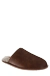 Avalanche Faux Shearling Lined Slipper In Brown