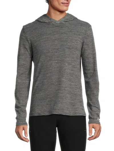 Avalanche Men's Heathered Hoodie In Deep Charcoal