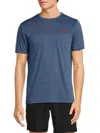 Avalanche Men's Striped Logo Tee In Blue