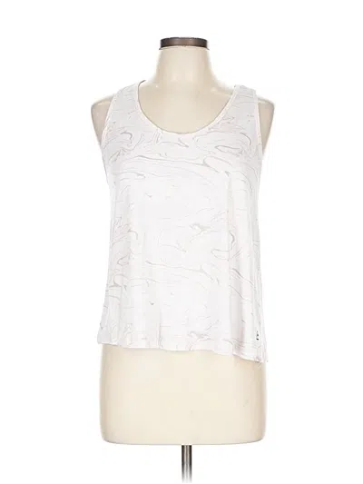 Pre-owned Avalanche Tank Top White Halter Neckline Tops