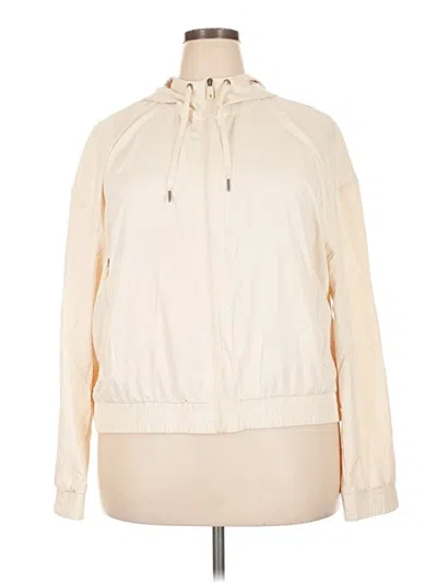 Pre-owned Avalanche Windbreaker Jacket In Ivory