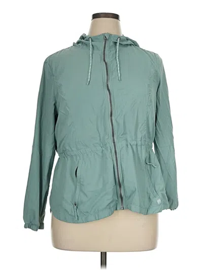 Pre-owned Avalanche Windbreaker Jacket In Teal