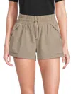 Avalanche Women's Drawstring Toggle Shorts In Driftwood