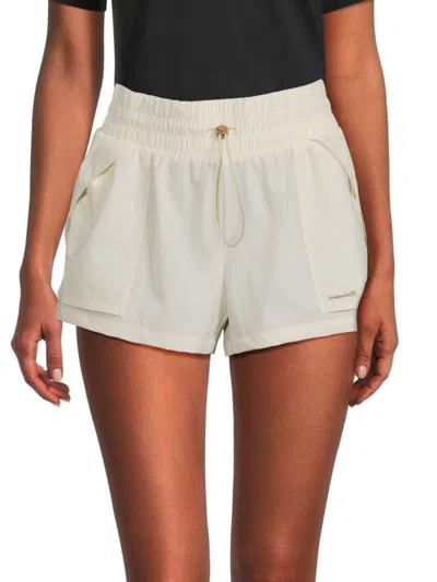 Avalanche Women's Drawstring Toggle Shorts In Gardenia