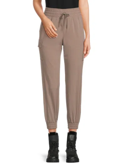 Avalanche Women's Isabel Drawstring Cropped Joggers In Driftwood