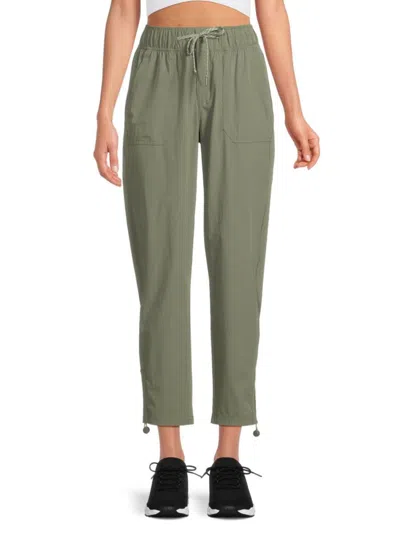 Avalanche Women's Reina Cropped Drawstring Pants In Green