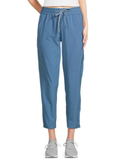 Avalanche Women's Ripstop Drawstring Cropped Pants In Coronet Blue