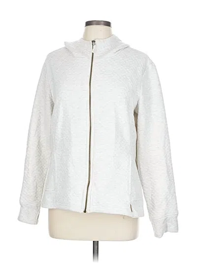 Pre-owned Avalanche Zip Up Hoodie In White