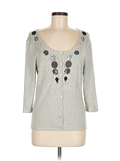 Pre-owned Avalin Cardigan Sweater In Silver