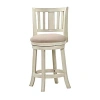 Avalon Furniture Counter Height Upholstered Swivel Bar Stool In White