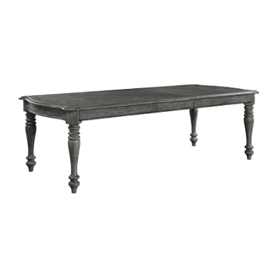 Avalon Furniture Lakeway Rectangular Wood-top Dining Table In Gray
