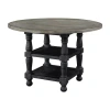 Avalon Furniture Oval Wood-top Dining Table In Black