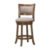Avalon Furniture Upholstered Swivel Bar Stool In Brown