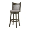 Avalon Furniture Upholstered Swivel Bar Stool In Gray